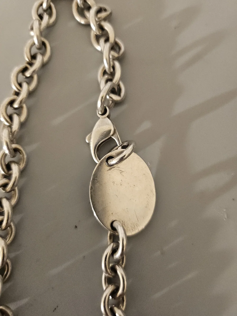 Tiffany & Co. Sterling Silver Return to Tiffany Link Necklace Vintage Price Firm